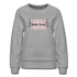 Tibetan Terrier Momma Floral Women’s Premium Sweatshirt - heather gray